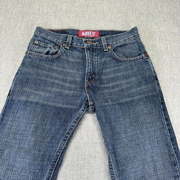 Levis 511 Jeans Boys Size 14 Regular 27x27 Blue Skinny Denim Dark Wash - Picture 2 of 9